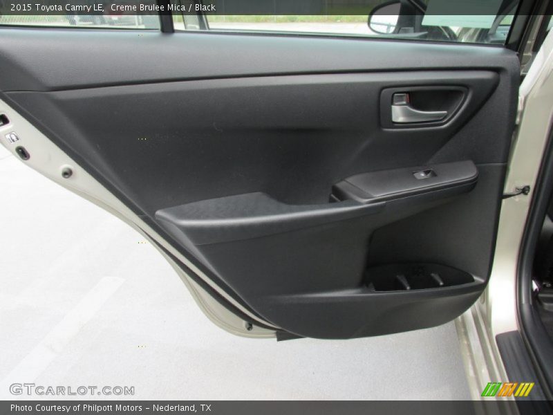 Creme Brulee Mica / Black 2015 Toyota Camry LE