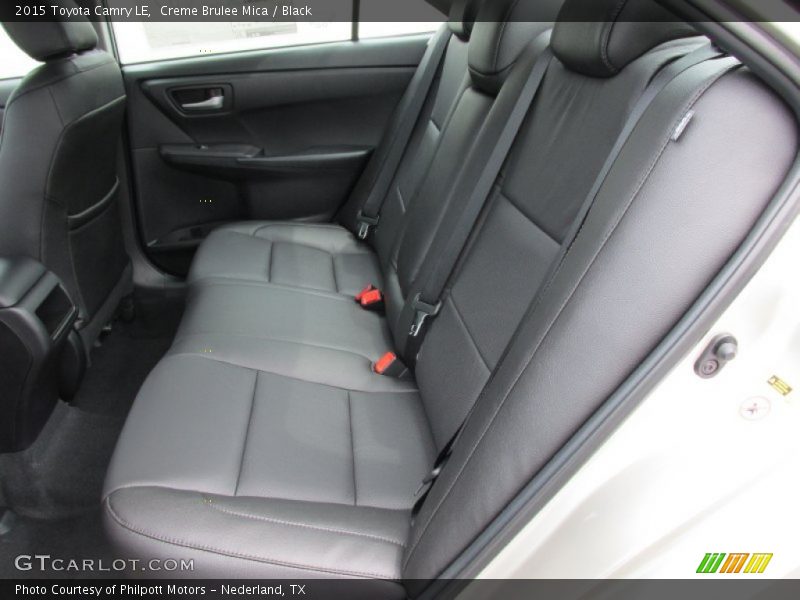 Creme Brulee Mica / Black 2015 Toyota Camry LE