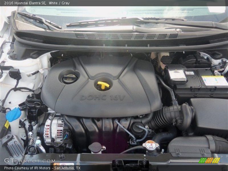 White / Gray 2016 Hyundai Elantra SE