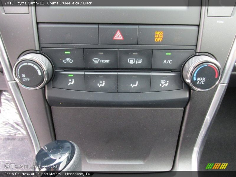 Creme Brulee Mica / Black 2015 Toyota Camry LE
