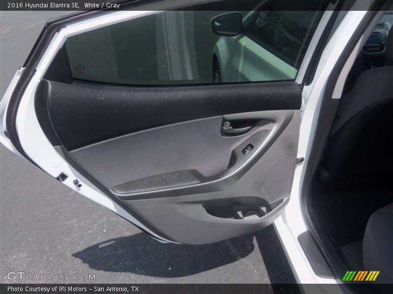 White / Gray 2016 Hyundai Elantra SE