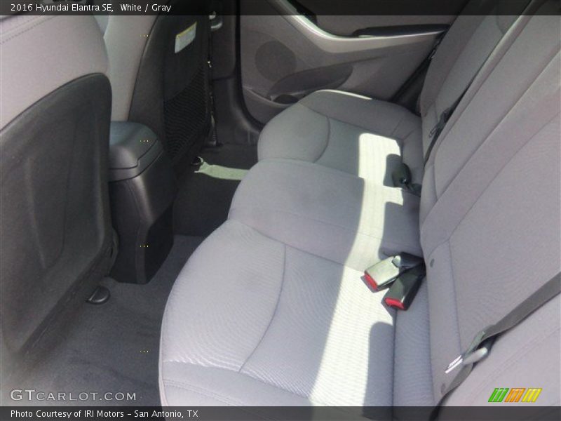 White / Gray 2016 Hyundai Elantra SE