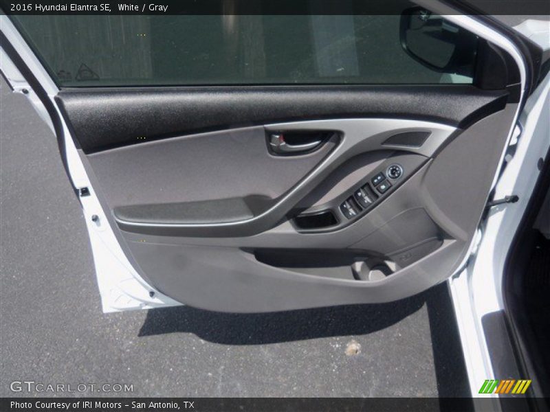 White / Gray 2016 Hyundai Elantra SE