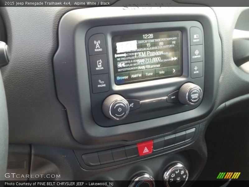 Alpine White / Black 2015 Jeep Renegade Trailhawk 4x4