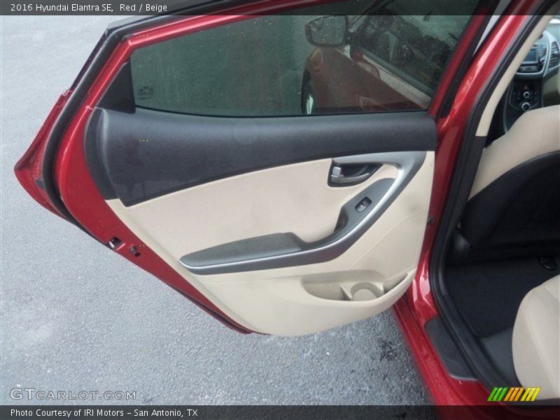 Red / Beige 2016 Hyundai Elantra SE