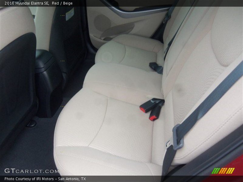 Red / Beige 2016 Hyundai Elantra SE