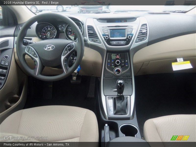 Red / Beige 2016 Hyundai Elantra SE