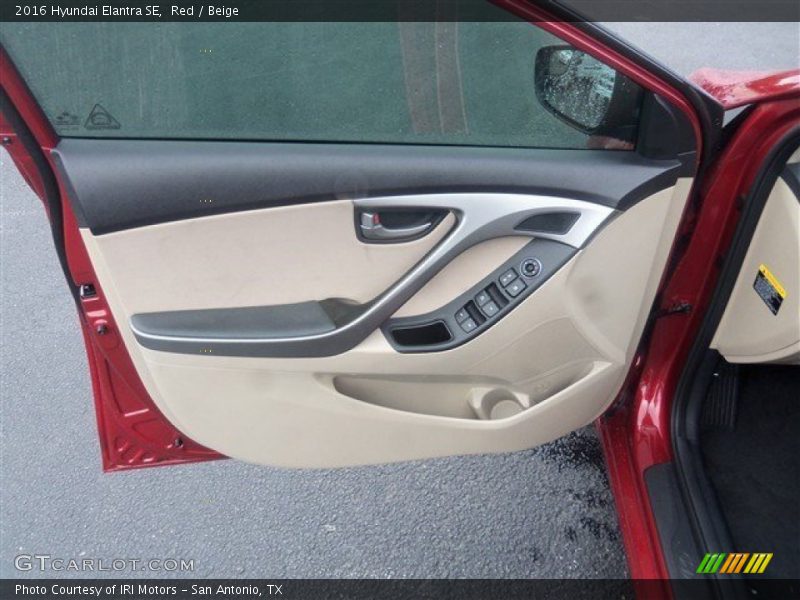 Red / Beige 2016 Hyundai Elantra SE