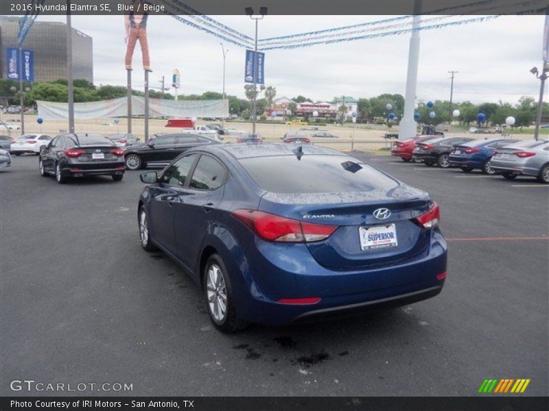 Blue / Beige 2016 Hyundai Elantra SE