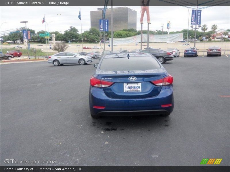 Blue / Beige 2016 Hyundai Elantra SE