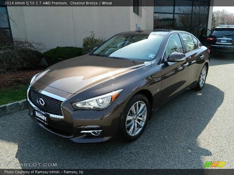 Chestnut Bronze / Wheat 2014 Infiniti Q 50 3.7 AWD Premium