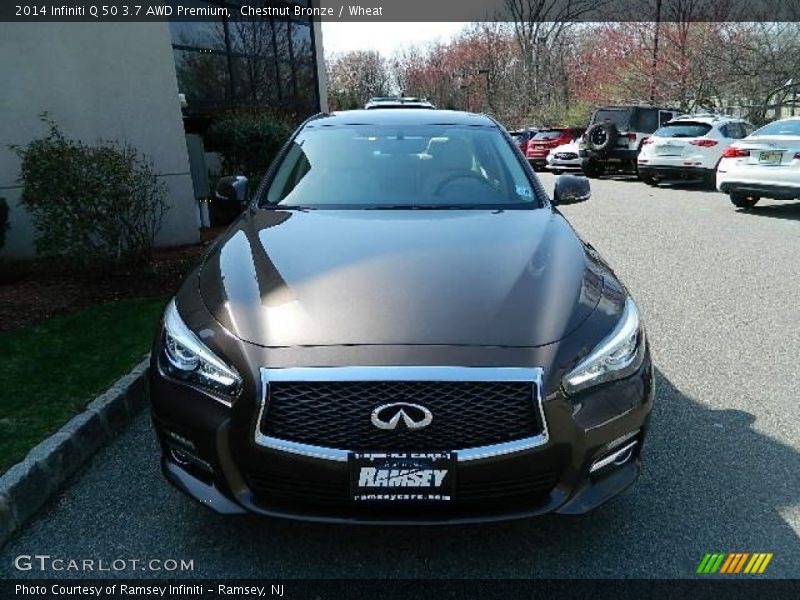 Chestnut Bronze / Wheat 2014 Infiniti Q 50 3.7 AWD Premium