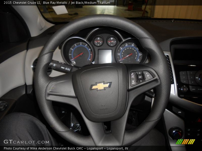 Blue Ray Metallic / Jet Black/Medium Titanium 2015 Chevrolet Cruze LS