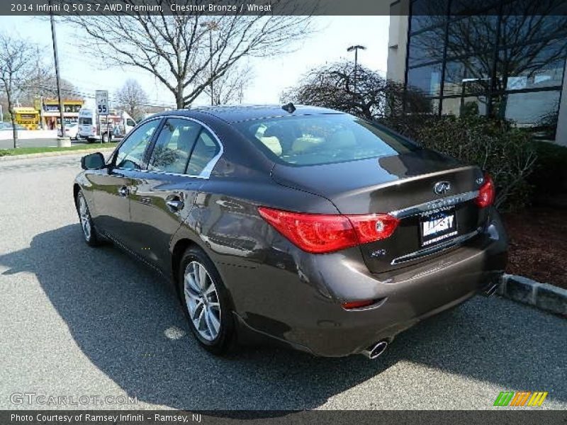 Chestnut Bronze / Wheat 2014 Infiniti Q 50 3.7 AWD Premium