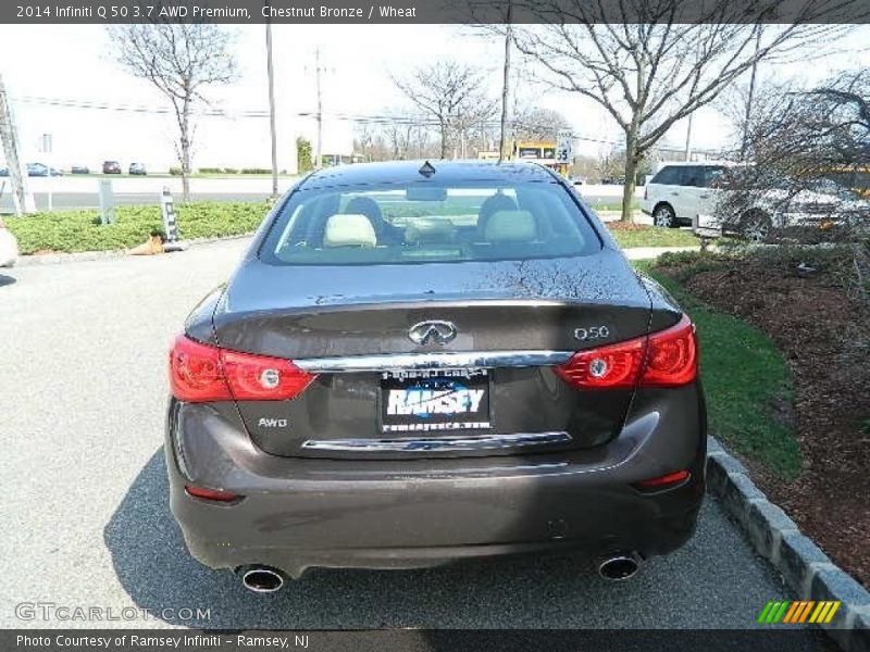 Chestnut Bronze / Wheat 2014 Infiniti Q 50 3.7 AWD Premium