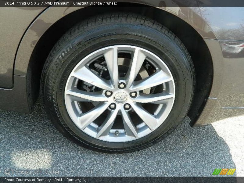 Chestnut Bronze / Wheat 2014 Infiniti Q 50 3.7 AWD Premium