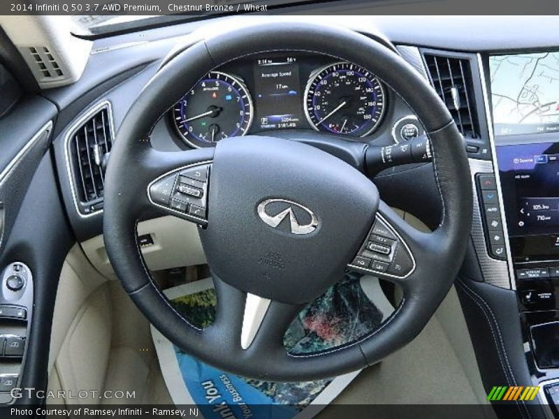 Chestnut Bronze / Wheat 2014 Infiniti Q 50 3.7 AWD Premium
