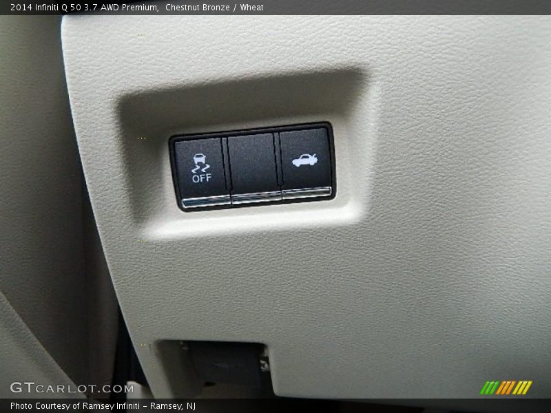 Chestnut Bronze / Wheat 2014 Infiniti Q 50 3.7 AWD Premium