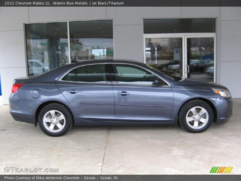 Atlantis Blue Metallic / Jet Black/Titanium 2013 Chevrolet Malibu LS