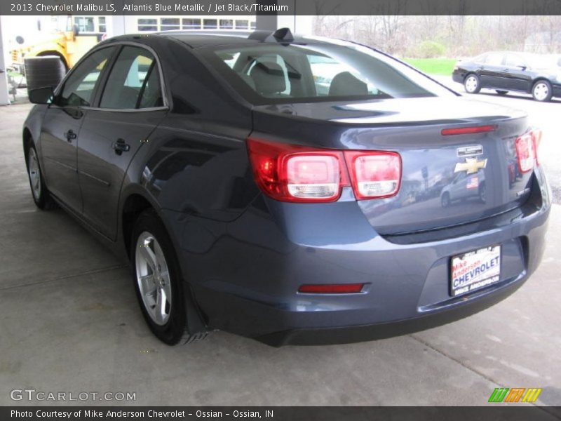 Atlantis Blue Metallic / Jet Black/Titanium 2013 Chevrolet Malibu LS