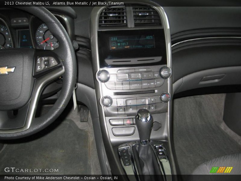 Atlantis Blue Metallic / Jet Black/Titanium 2013 Chevrolet Malibu LS