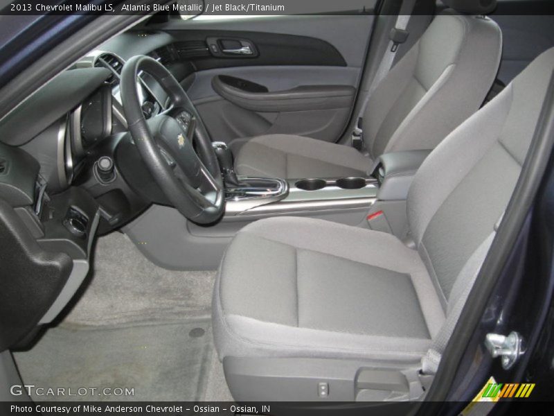 Atlantis Blue Metallic / Jet Black/Titanium 2013 Chevrolet Malibu LS