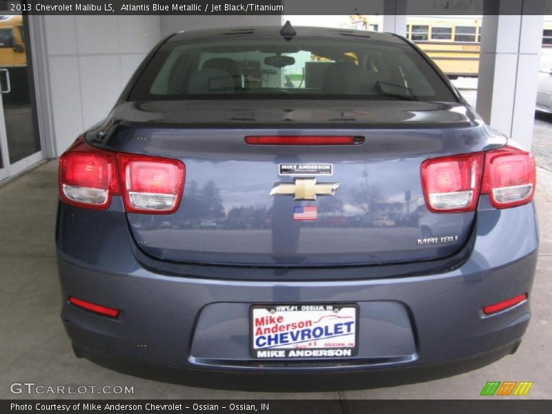 Atlantis Blue Metallic / Jet Black/Titanium 2013 Chevrolet Malibu LS
