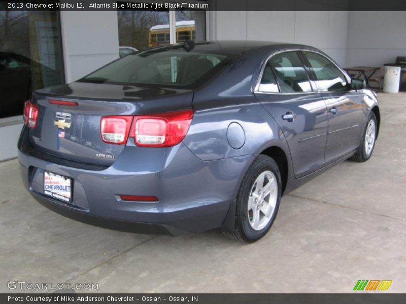 Atlantis Blue Metallic / Jet Black/Titanium 2013 Chevrolet Malibu LS