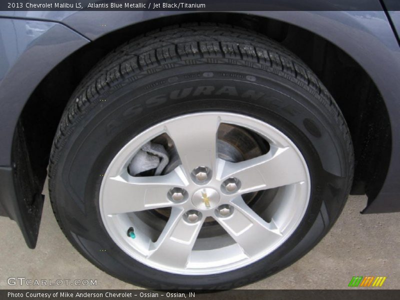 Atlantis Blue Metallic / Jet Black/Titanium 2013 Chevrolet Malibu LS