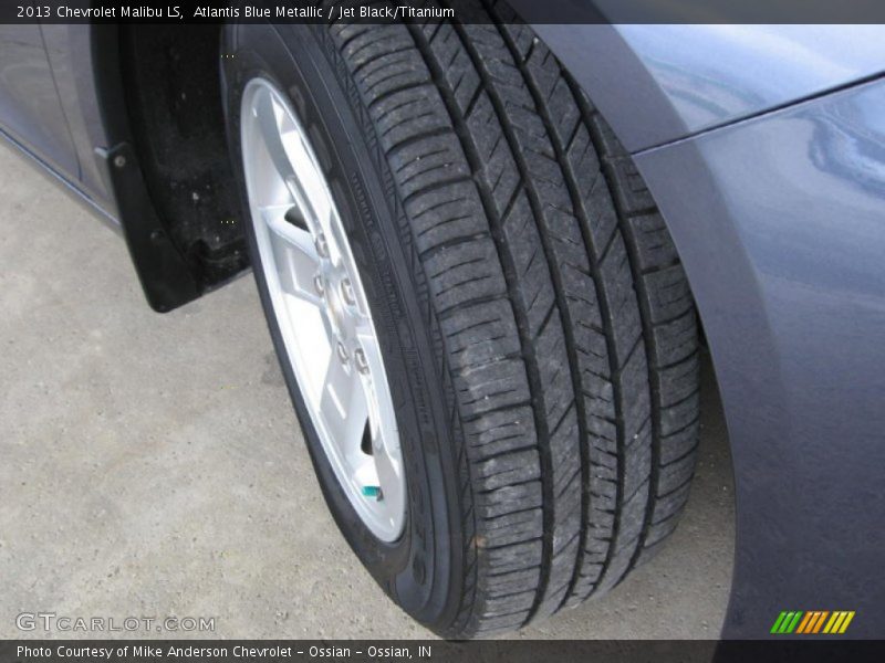 Atlantis Blue Metallic / Jet Black/Titanium 2013 Chevrolet Malibu LS