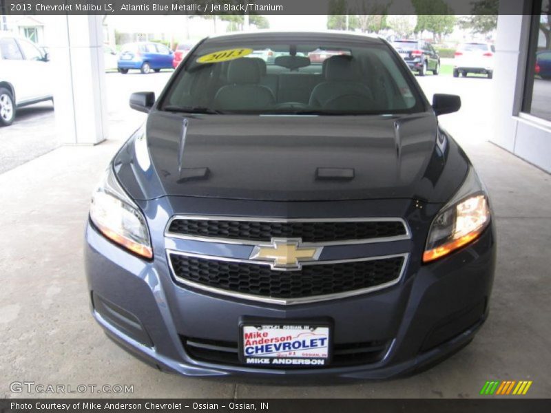 Atlantis Blue Metallic / Jet Black/Titanium 2013 Chevrolet Malibu LS