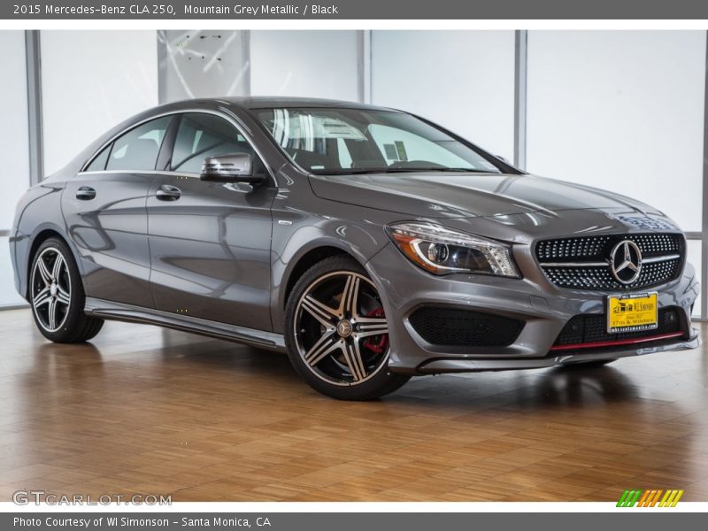 Mountain Grey Metallic / Black 2015 Mercedes-Benz CLA 250