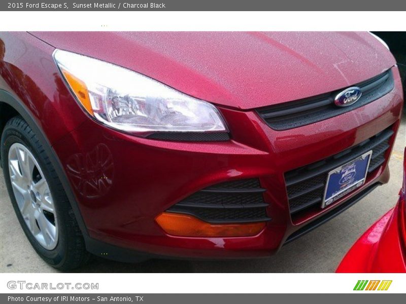 Sunset Metallic / Charcoal Black 2015 Ford Escape S