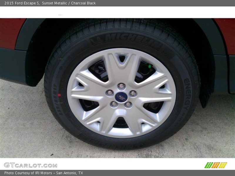 Sunset Metallic / Charcoal Black 2015 Ford Escape S