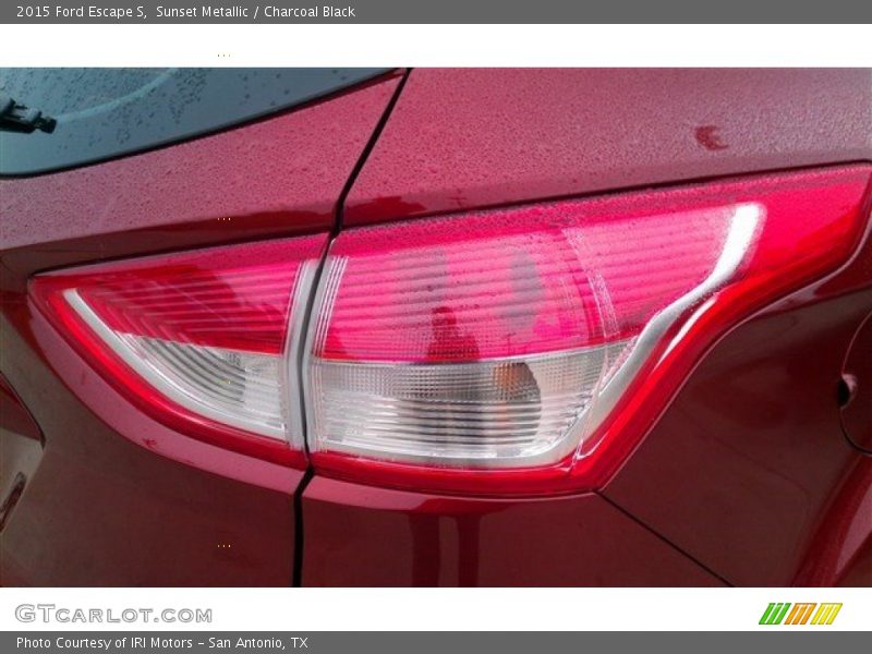 Sunset Metallic / Charcoal Black 2015 Ford Escape S