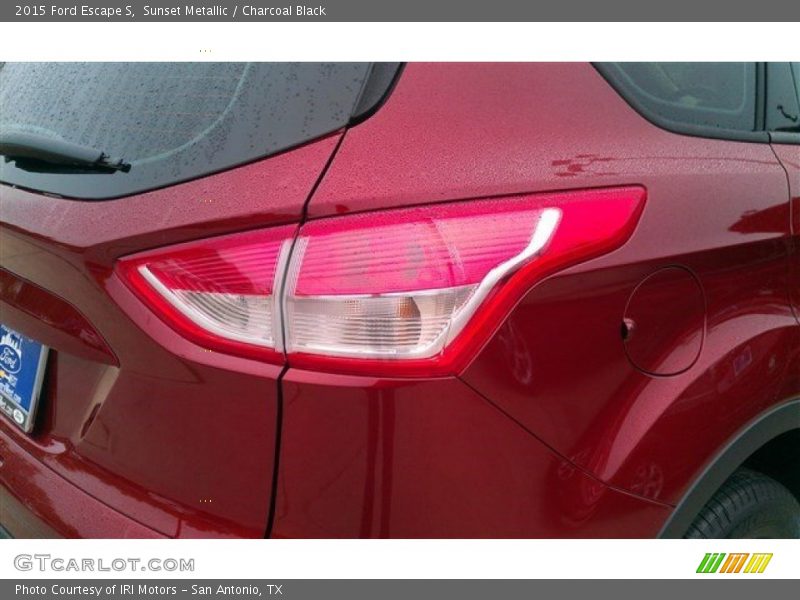 Sunset Metallic / Charcoal Black 2015 Ford Escape S