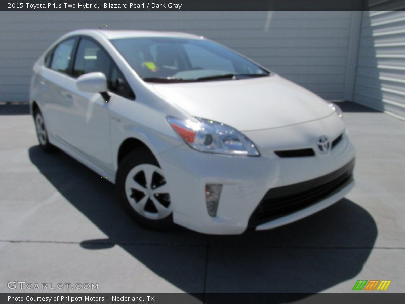 Blizzard Pearl / Dark Gray 2015 Toyota Prius Two Hybrid