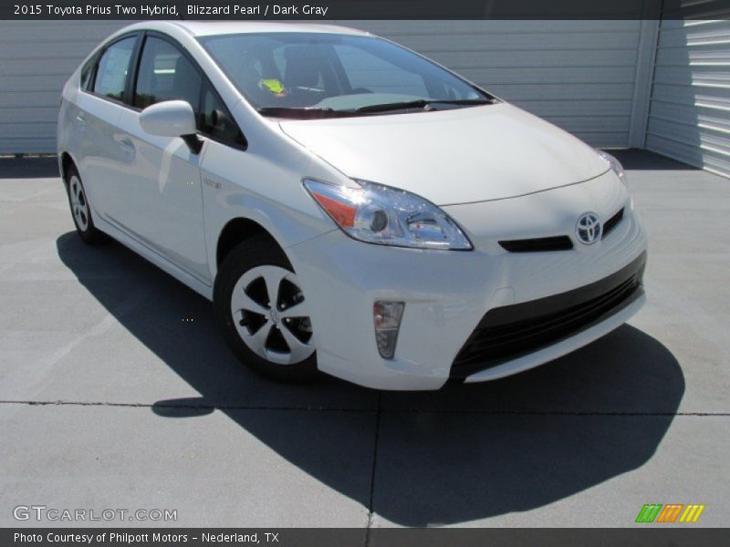 Blizzard Pearl / Dark Gray 2015 Toyota Prius Two Hybrid