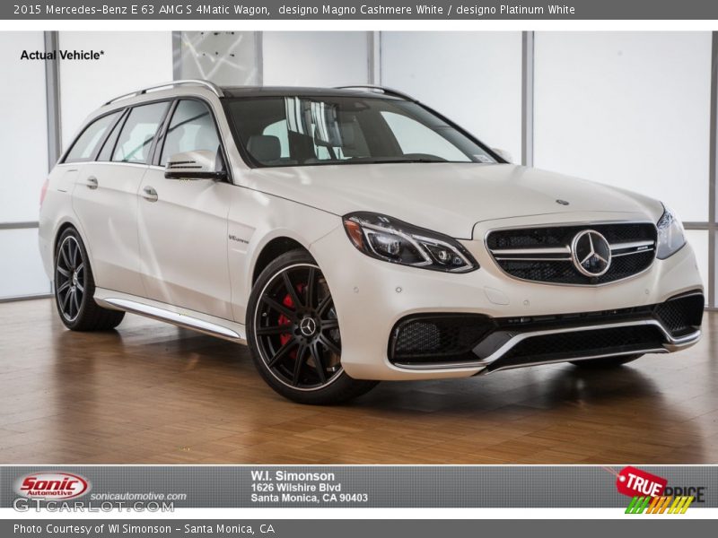 designo Magno Cashmere White / designo Platinum White 2015 Mercedes-Benz E 63 AMG S 4Matic Wagon