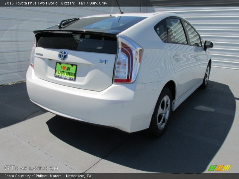 Blizzard Pearl / Dark Gray 2015 Toyota Prius Two Hybrid