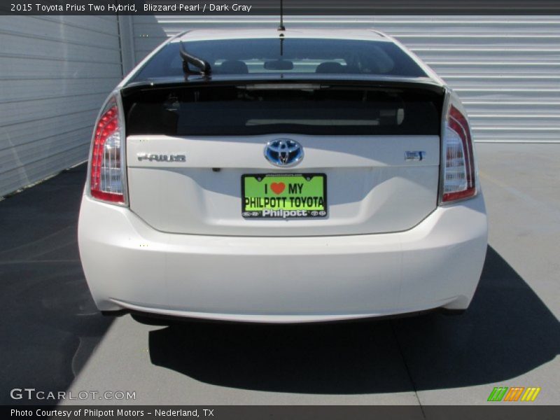 Blizzard Pearl / Dark Gray 2015 Toyota Prius Two Hybrid