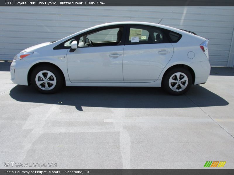 Blizzard Pearl / Dark Gray 2015 Toyota Prius Two Hybrid
