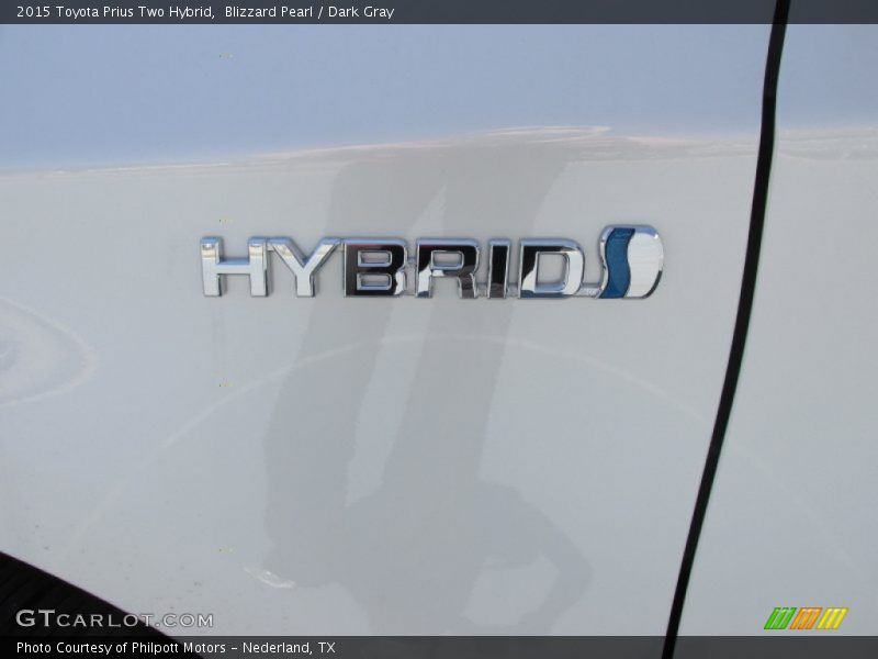 Blizzard Pearl / Dark Gray 2015 Toyota Prius Two Hybrid