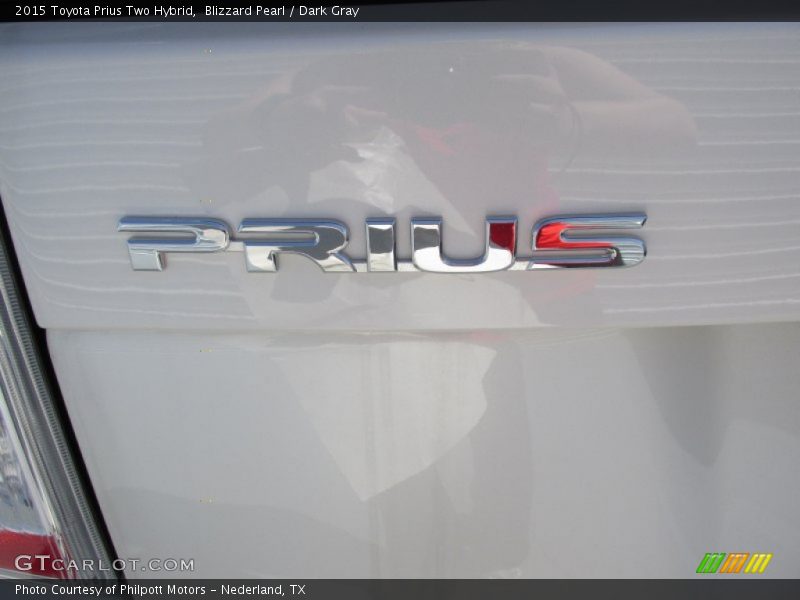 Blizzard Pearl / Dark Gray 2015 Toyota Prius Two Hybrid