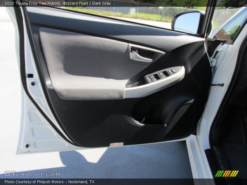 Blizzard Pearl / Dark Gray 2015 Toyota Prius Two Hybrid