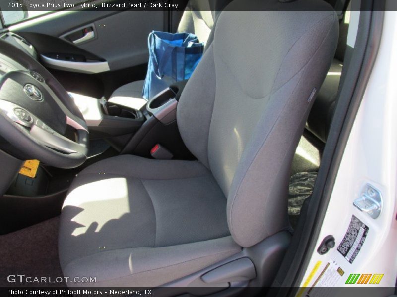 Blizzard Pearl / Dark Gray 2015 Toyota Prius Two Hybrid