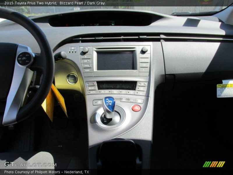 Blizzard Pearl / Dark Gray 2015 Toyota Prius Two Hybrid