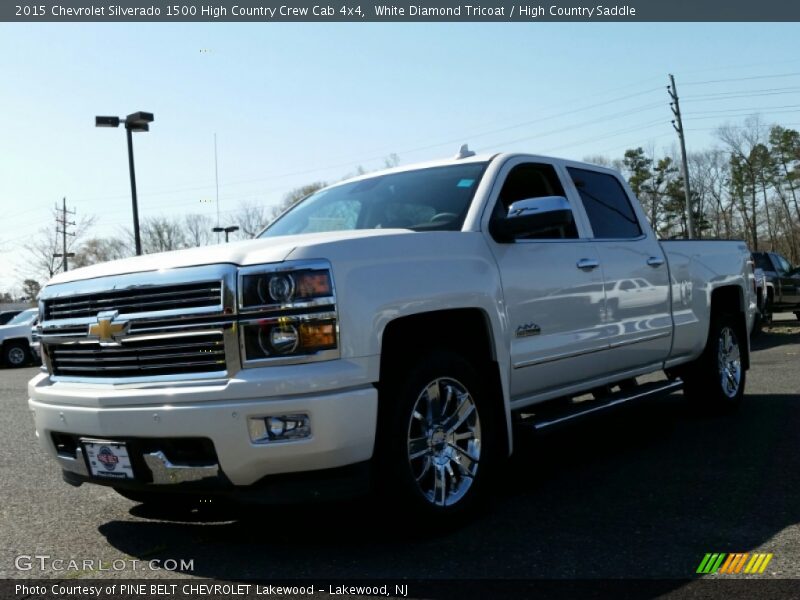 White Diamond Tricoat / High Country Saddle 2015 Chevrolet Silverado 1500 High Country Crew Cab 4x4