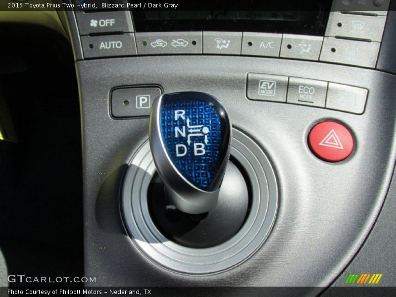 Blizzard Pearl / Dark Gray 2015 Toyota Prius Two Hybrid