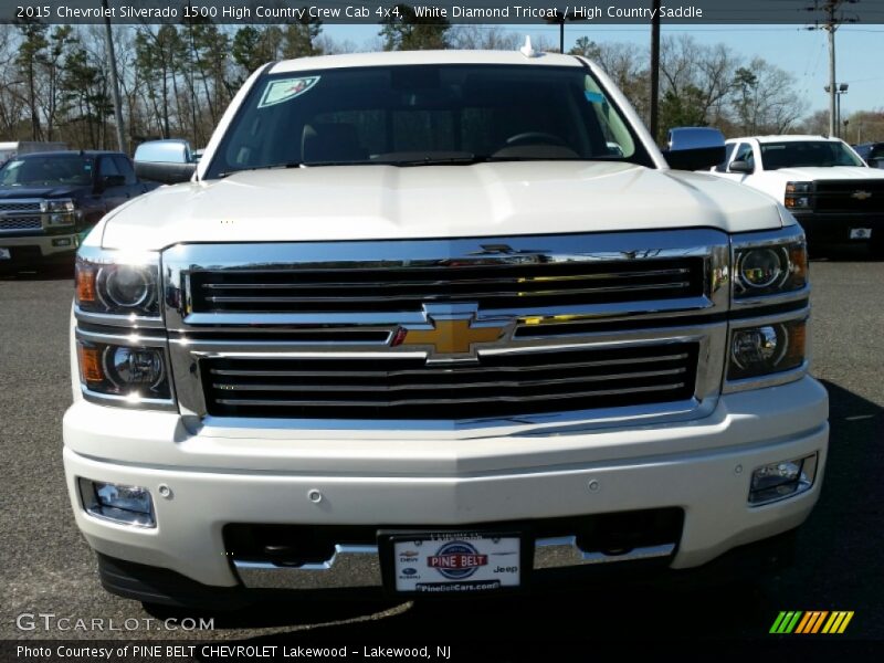 White Diamond Tricoat / High Country Saddle 2015 Chevrolet Silverado 1500 High Country Crew Cab 4x4